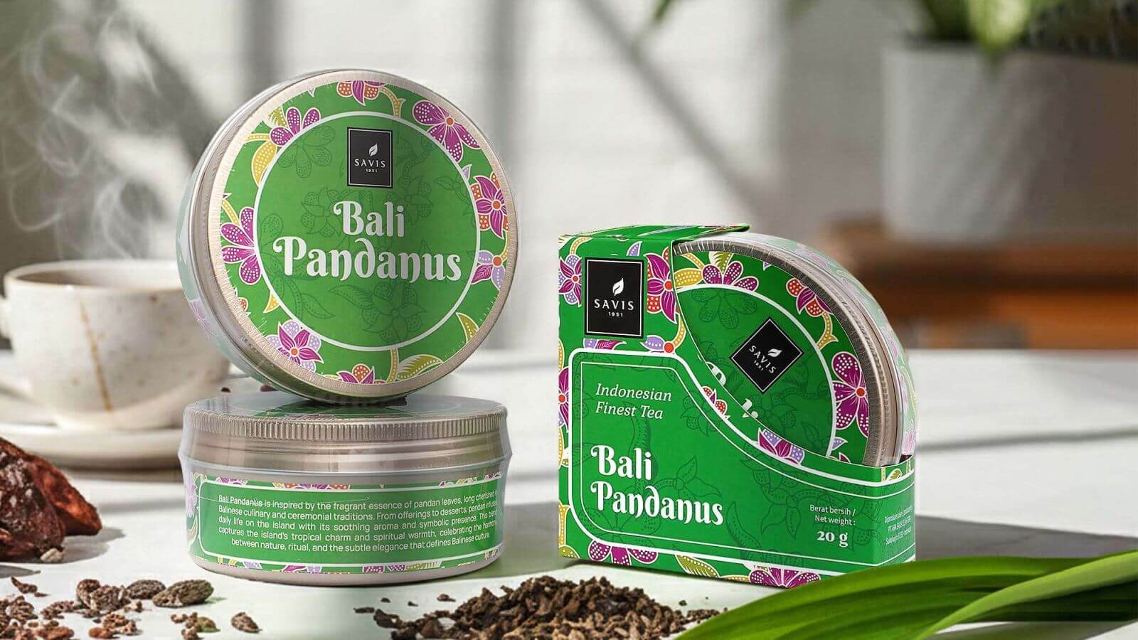 BATIK TEA SERIES SAVIS TEA PREMIUM - BALI PANDANUS