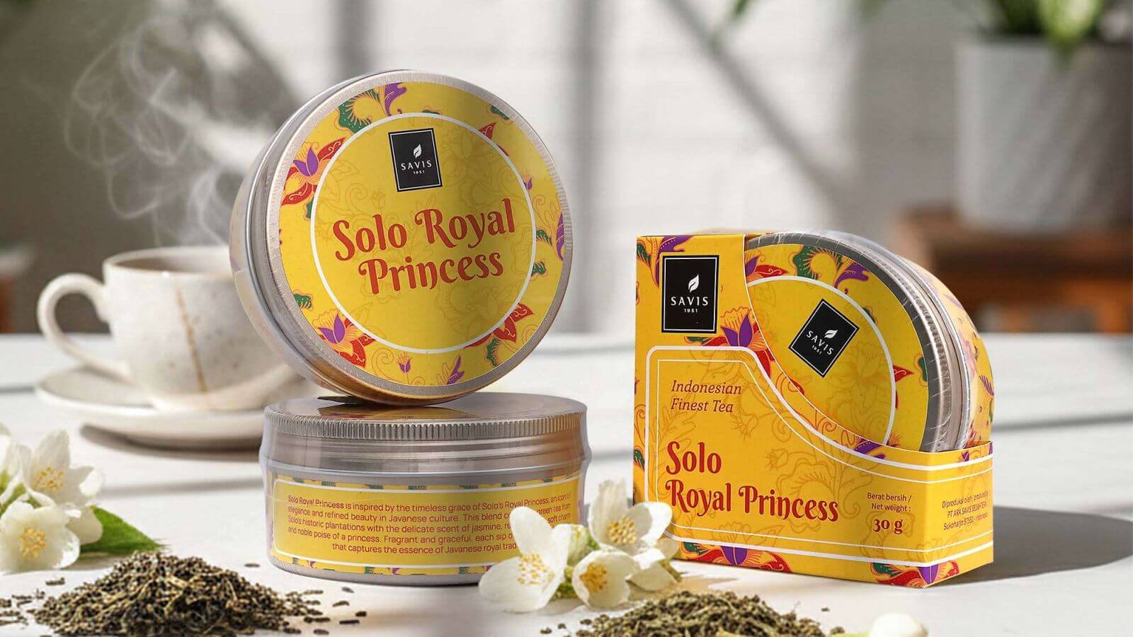 BATIK TEA SERIES SAVIS TEA PREMIUM - SOLO ROYAL PRINCESS