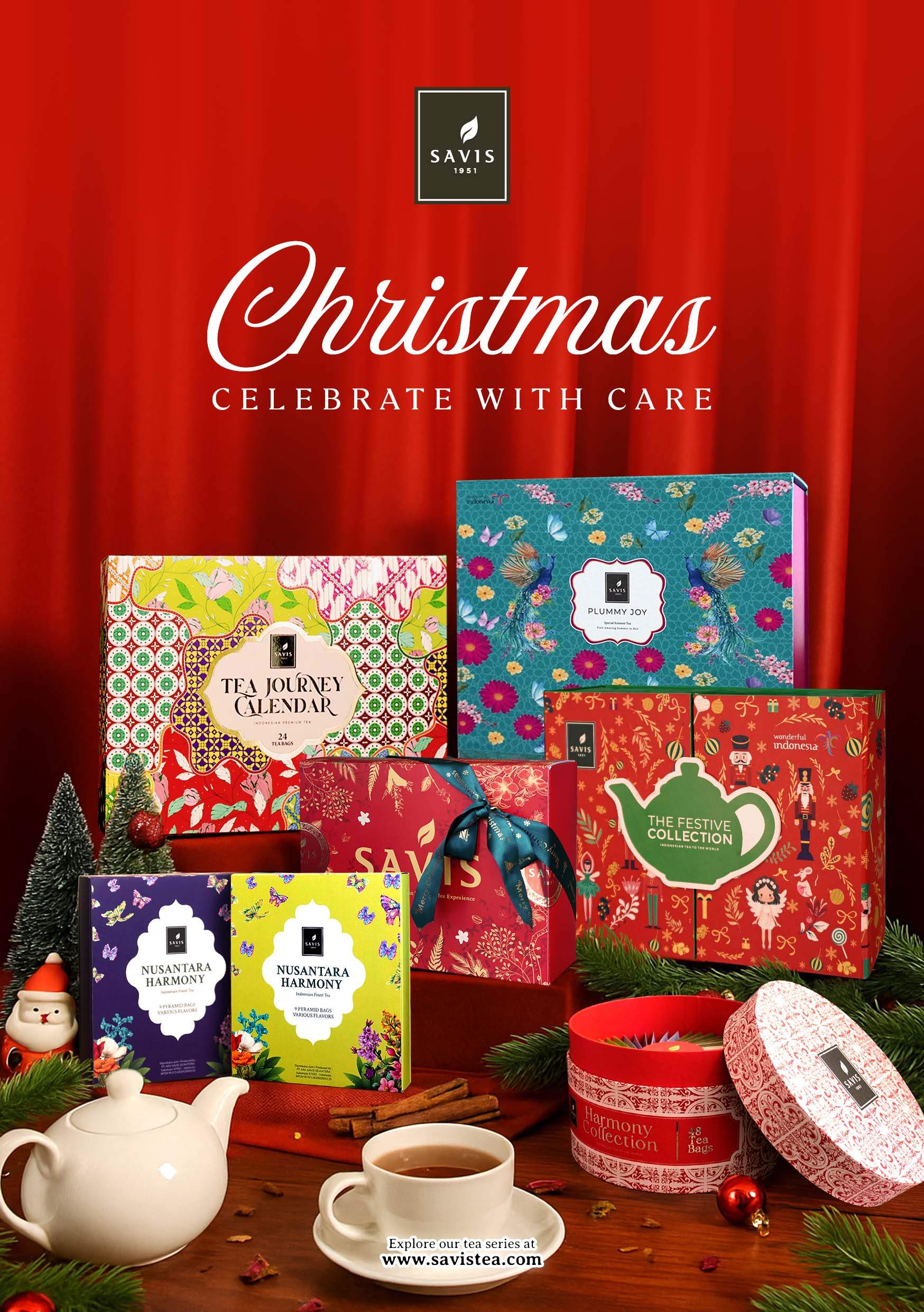 6 Christmas Hampers 2025 from SAVIS Tea